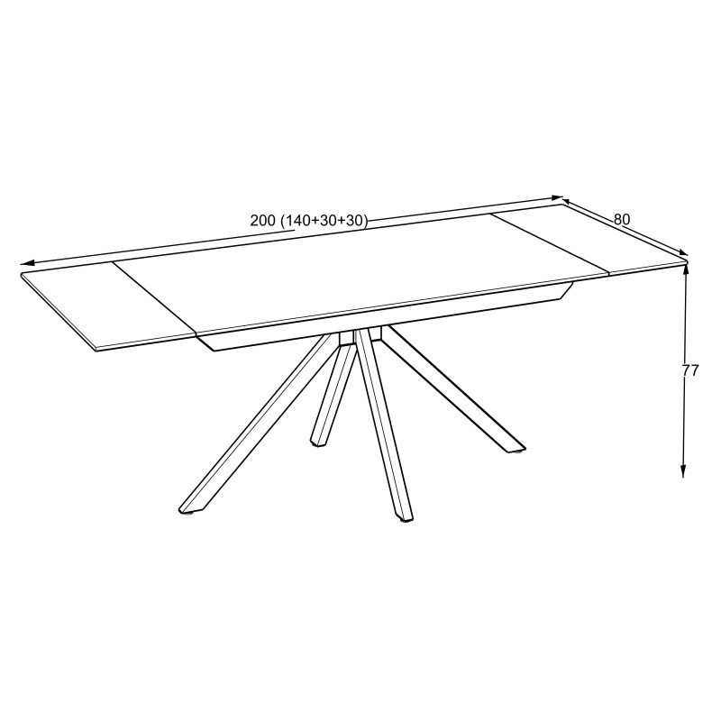 Perla 140 Ceramic Table